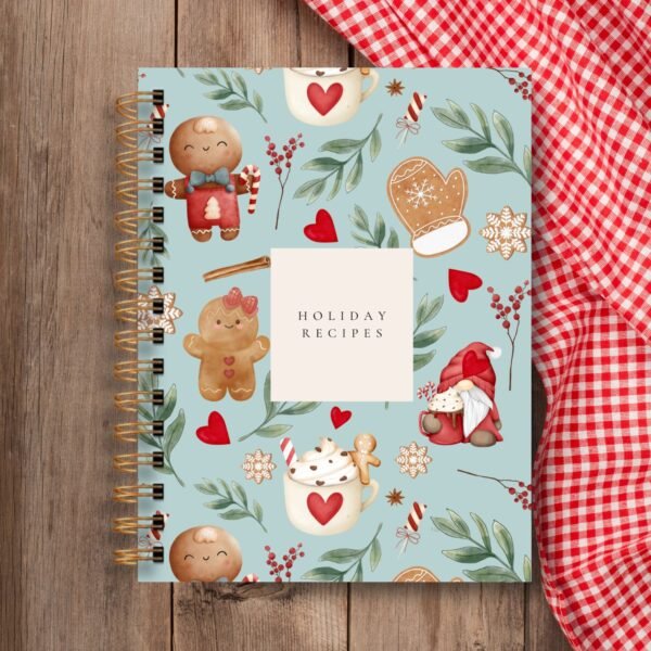 Blank Holiday Recipe Book