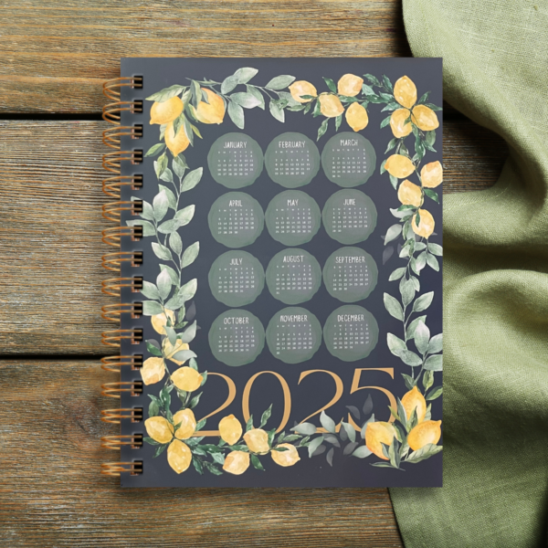 2025 Weekly Planner - 13 Months - Lemon Calendar