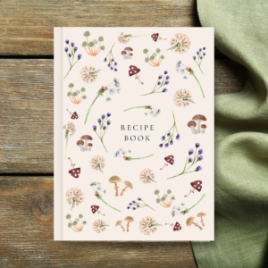 Foraging Recipe Book with Mushrooms