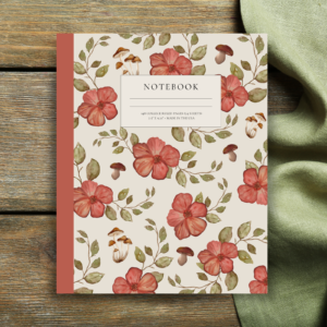 College Ruled Composition Notebook with 148 Pages - Woodland Romance