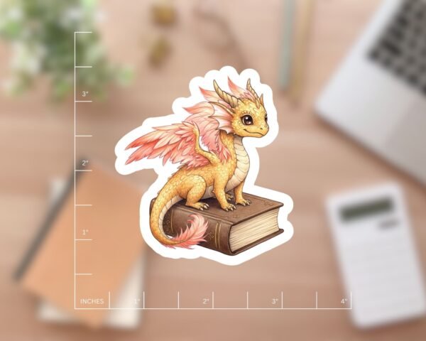 Feathered Dragon Kindle Book Sticker - Andarna Fourth Wing Inspiration