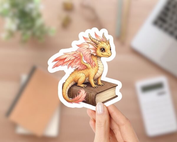 Feathered Dragon Kindle Book Sticker - Andarna Fourth Wing Inspiration