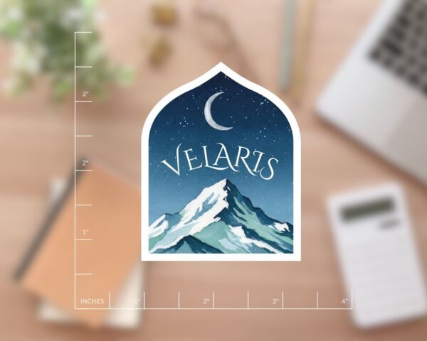 ACOTAR Velaris Book Sticker for Kindle Readers, Laptops, Journals, etc.