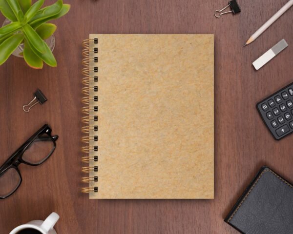 8.5" x 5.5" Spiral Kraft Sketch Pad with 160 Blank Pages