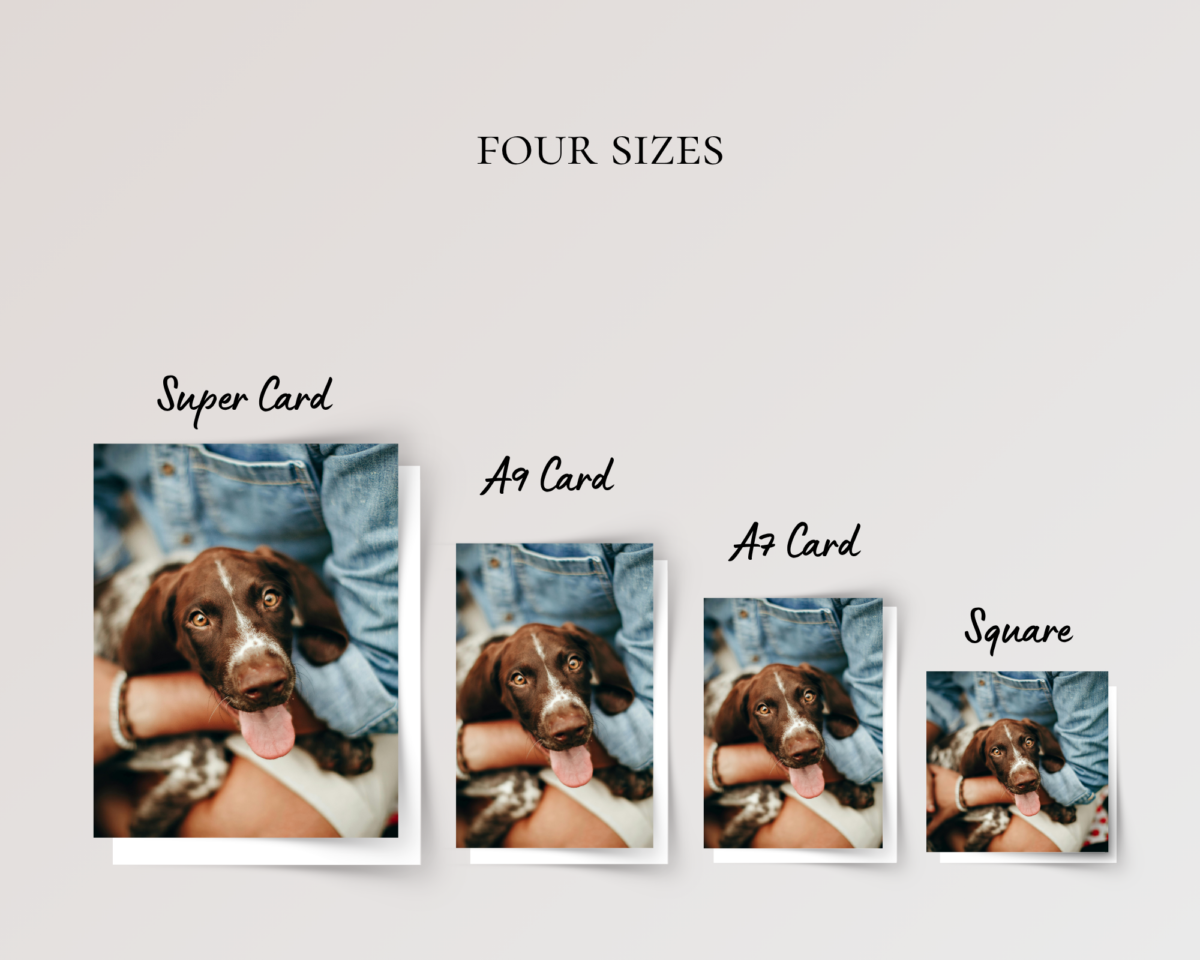 Card Mockups (7) Custom Photo Greeting Cards with Envelopes