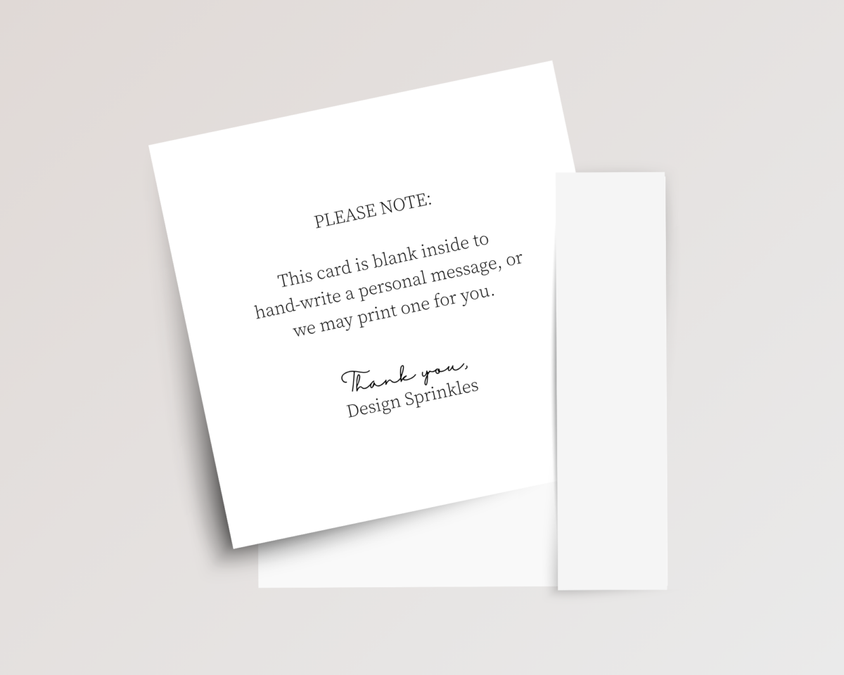 Personalized Inside Square Card