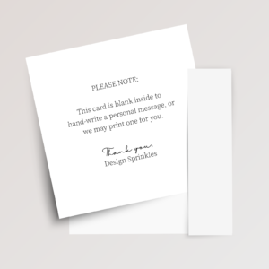 Personalized Inside Square Card