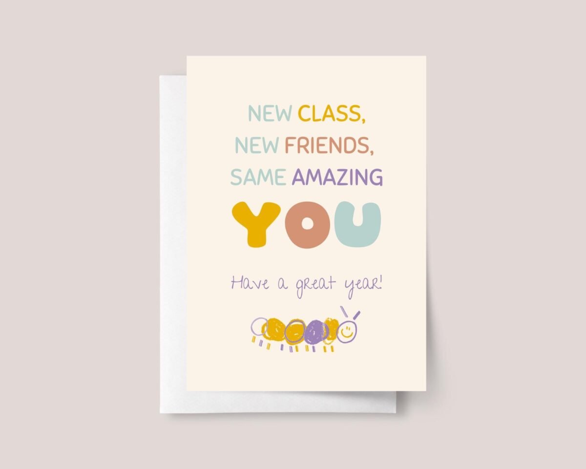 Greeting Card for First Day of Kindergarten