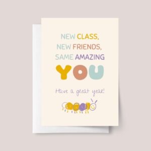 Greeting Card for First Day of Kindergarten