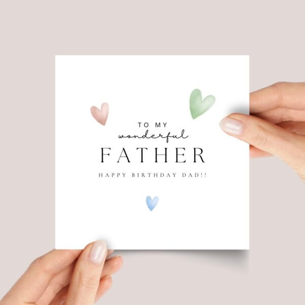 Personalized Birthday Card for Dad