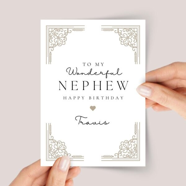 Personalized Birthday Card for Nephew