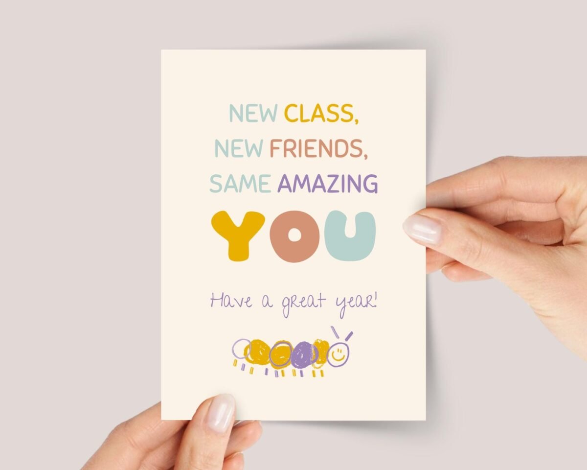 Greeting Card for First Day of Kindergarten