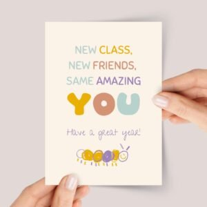 Greeting Card for First Day of Kindergarten