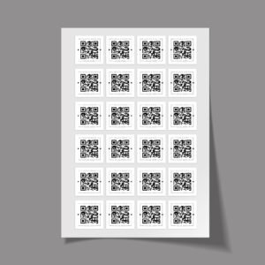 Custom QR Labels For Wedding Invitations with Bride, Groom, and Date Custom QR Labels For Wedding Invitations with Bride, Groom, and Date