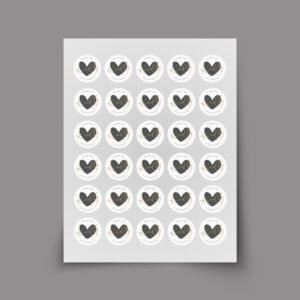 Custom Wedding Thank You Labels for Envelopes with Bride and Groom Names