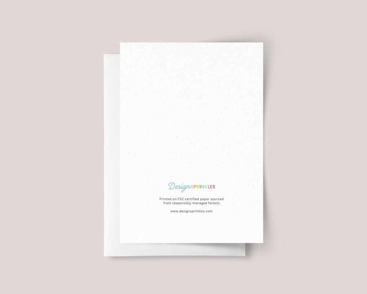 Personalized First Birthday Card for Baby Girl Turning One | Heart Cake with Candle