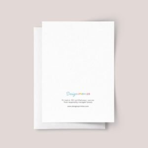 Personalized First Birthday Card for Baby Girl Turning One | Heart Cake with Candle