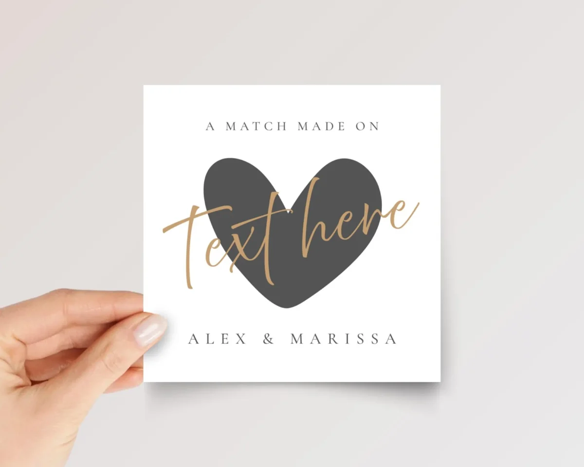 Personalized Dating App Anniversary Card for Couple, Gift for Boyfriend/Girlfriend, Husband/Wife
