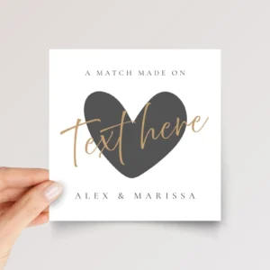 Personalized Dating App Anniversary Card for Couple, Gift for Boyfriend/Girlfriend, Husband/Wife