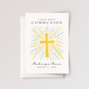 Personalized First Holy Communion Card