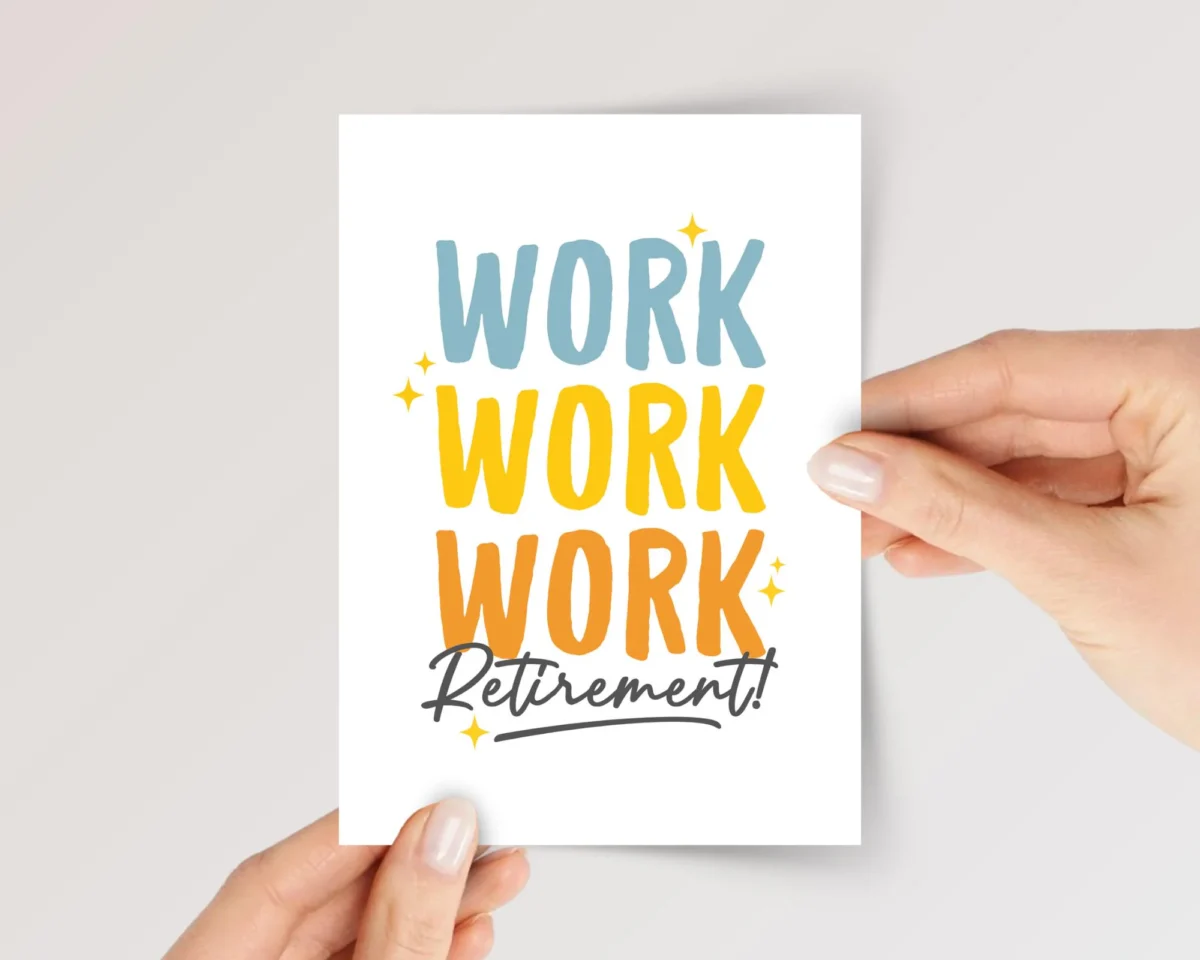 Retirement Card for Husband/Wife, Friend, Boss
