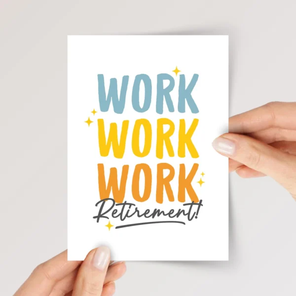 Retirement Card for Husband/Wife, Friend, Boss - Image 1 Retirement Card for Husband/Wife, Friend, Boss