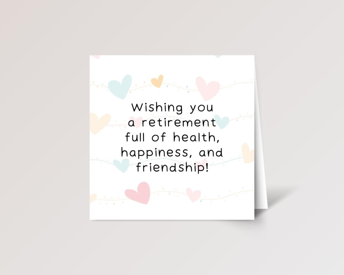 Personalized Retirement Card for Friend, Boss, Coworker