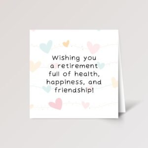 Personalized Retirement Card for Friend, Boss, Coworker