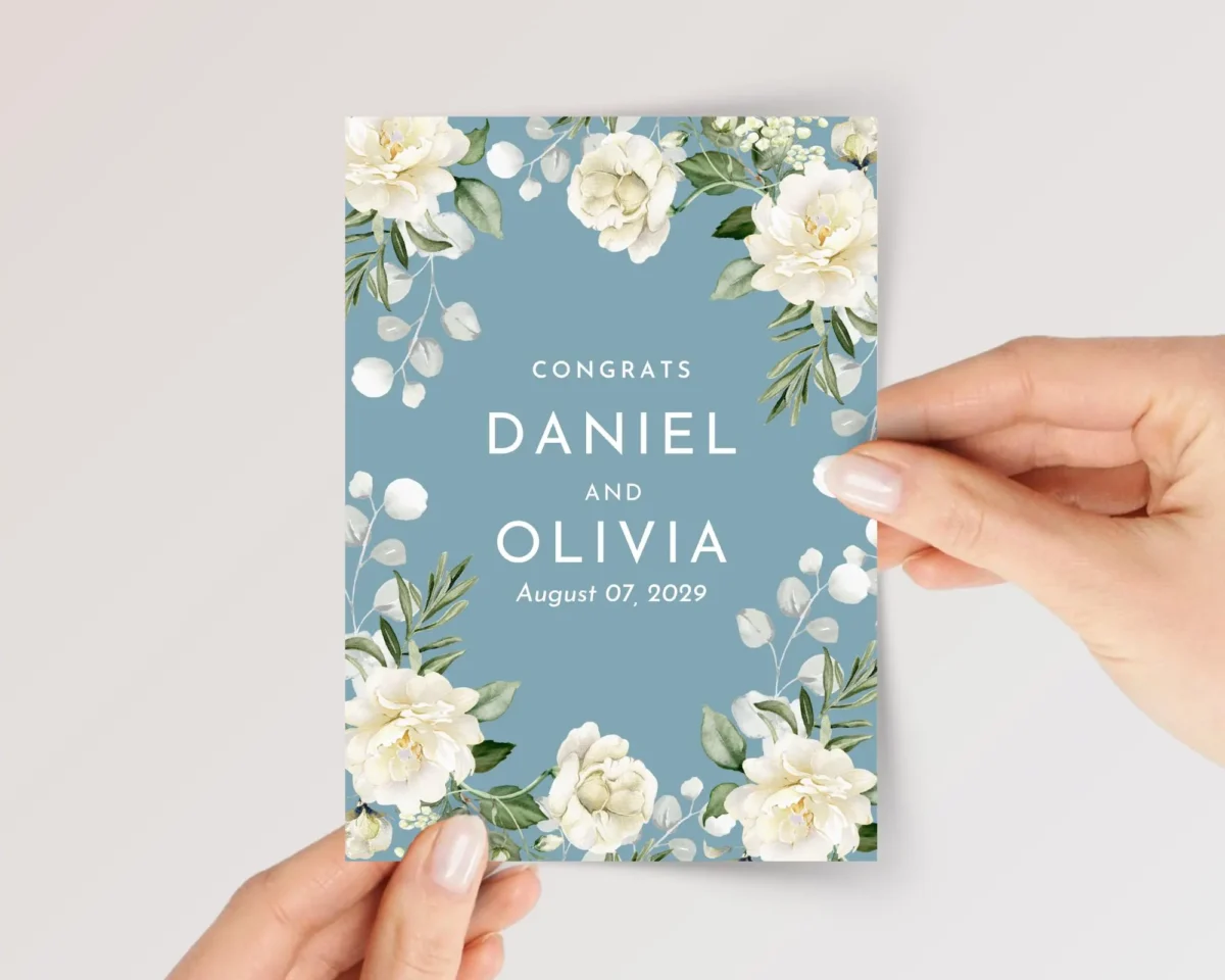 Custom Wedding Card for Couple, Son/Daughter in Law
