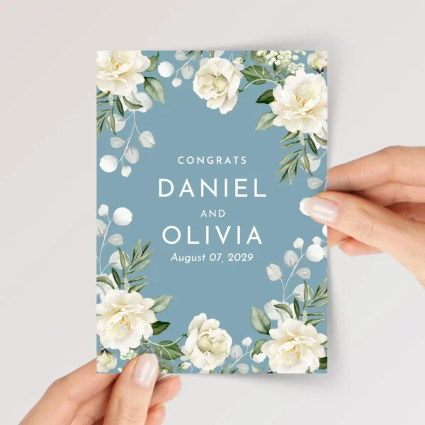 Custom Wedding Card for Couple, Son/Daughter in Law