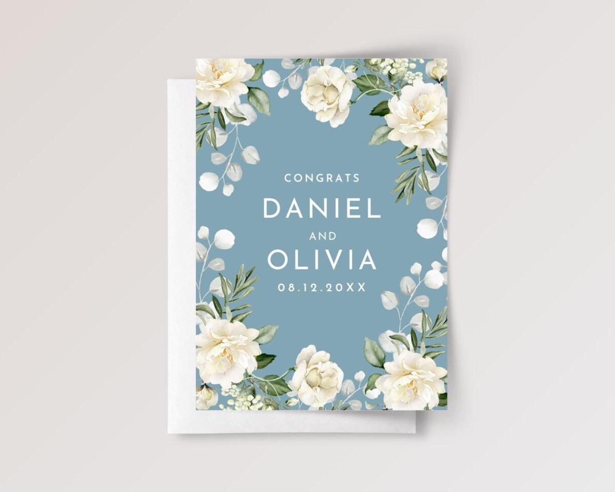 Custom Wedding Card for Couple, Son/Daughter in Law
