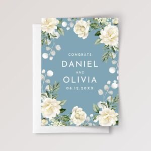 Custom Wedding Card for Couple, Son/Daughter in Law
