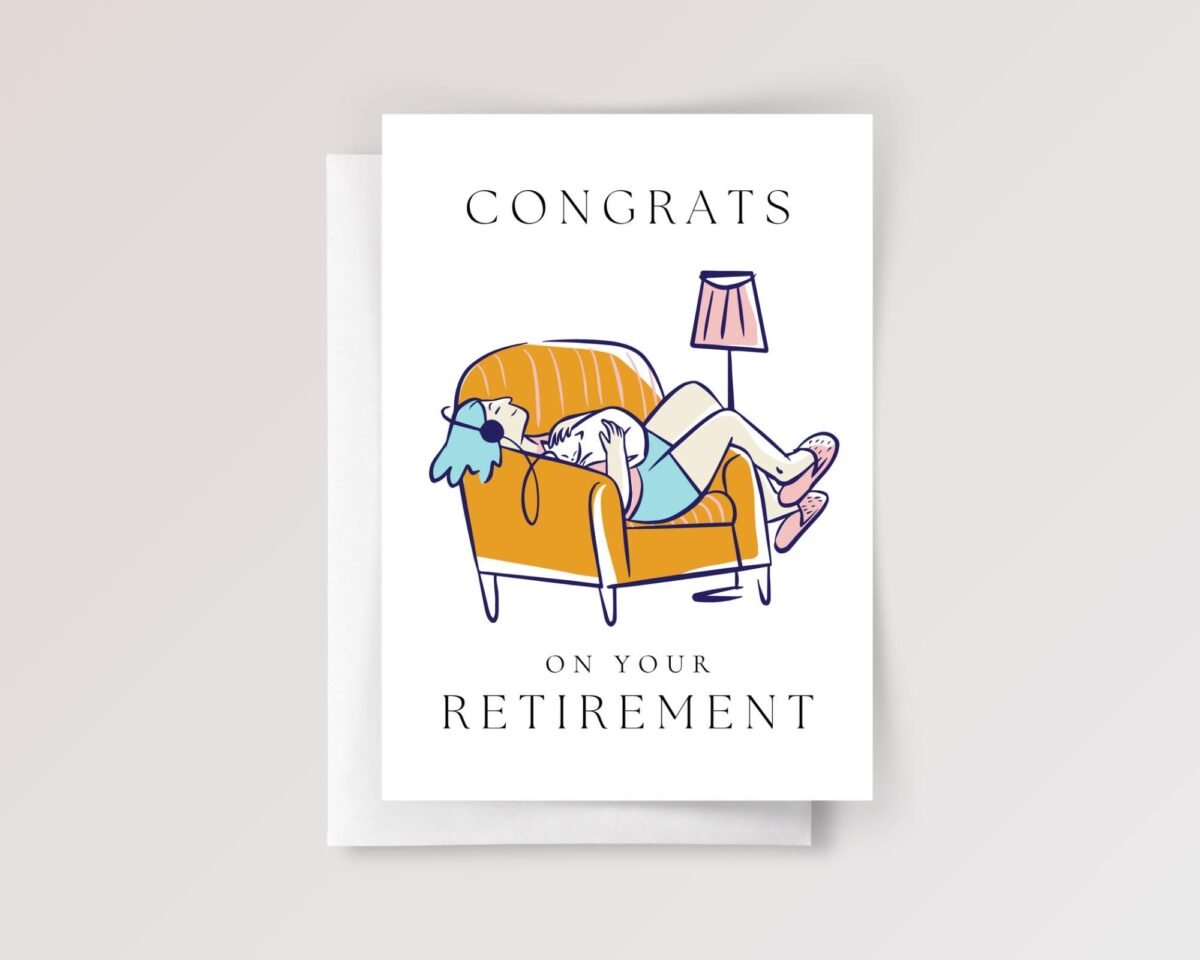 Personalized Retirement Card for Wife, Friend, Boss