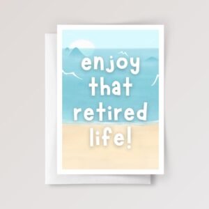 Retirement Card for Husband/Wife, Friend, Boss | Beach Life