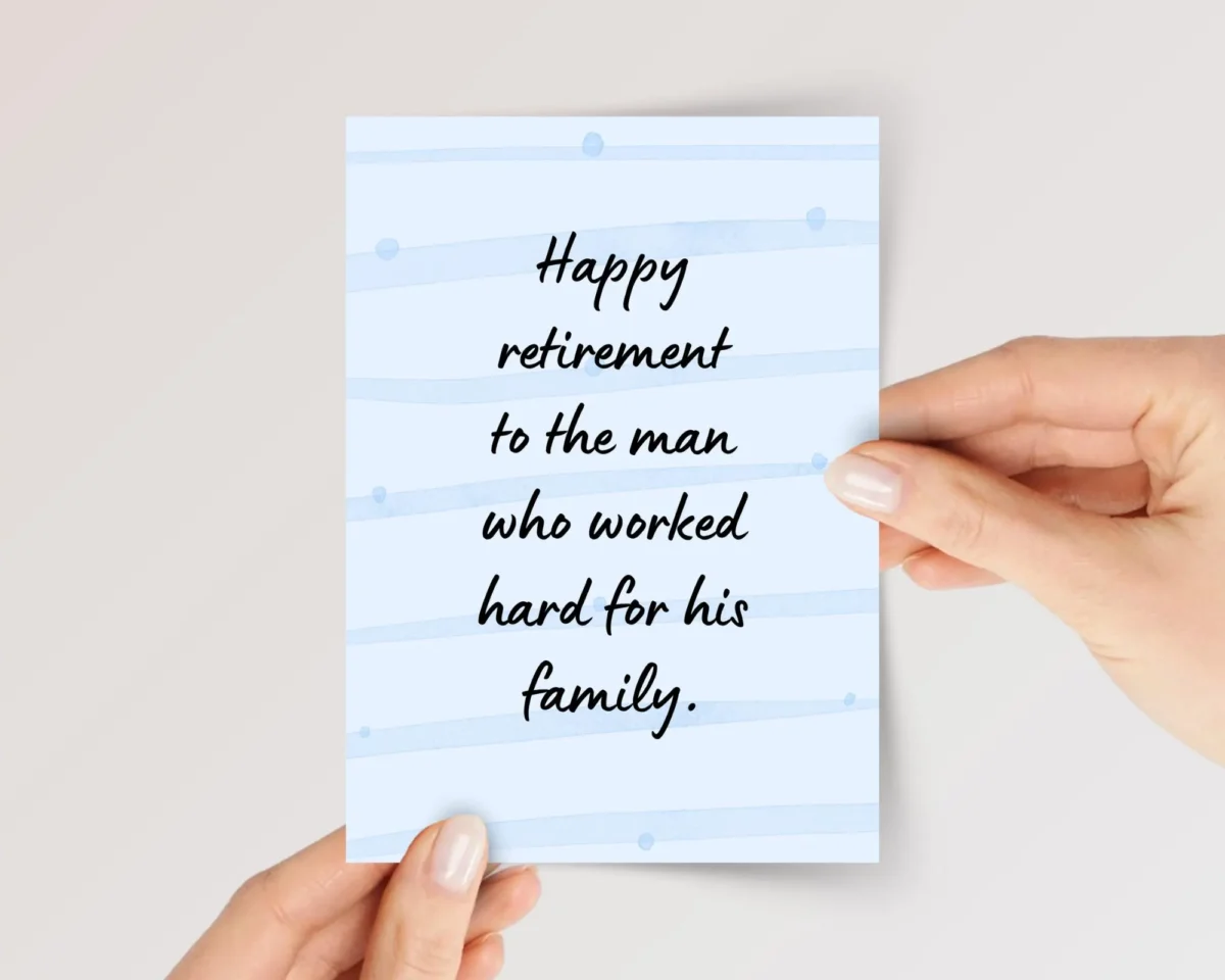 Retirement Card for Husband/Dad | Family Man