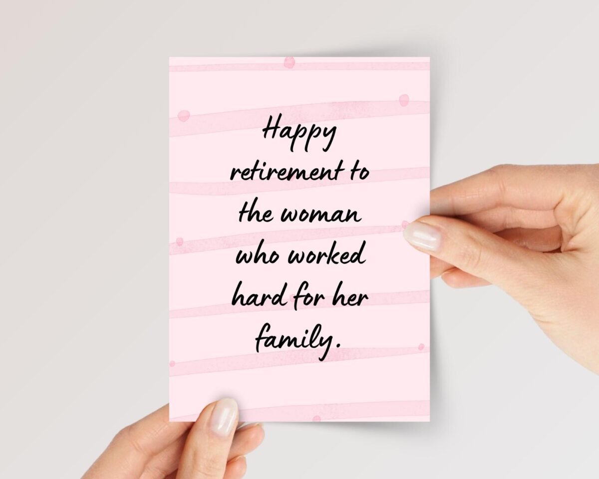Retirement Card for Wife/Mom | Family Woman
