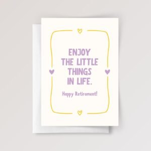 Personalized Retirement Card for Wife/Mom, Friend, Boss | Little Things