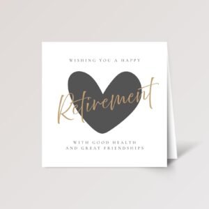 Elegant Retirement Card for Wife, Mom, Friend, Boss