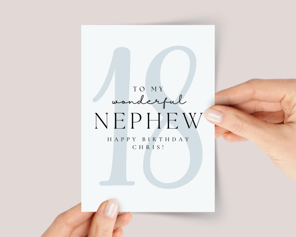 18th Birthday Card for Nephew - Image 1 18th Birthday Card for Nephew