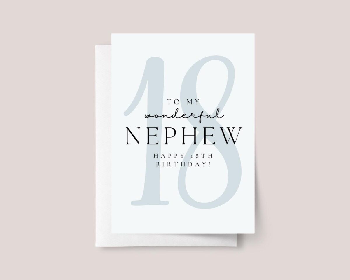 18th Birthday Card for Nephew - Image 2 18th Birthday Card for Nephew