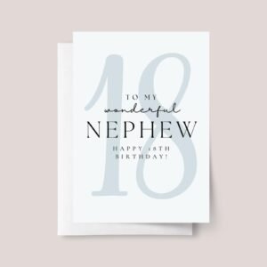18th Birthday Card for Nephew - Image 2 18th Birthday Card for Nephew
