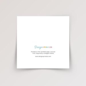 50th Birthday Card with Rose Gold Balloons