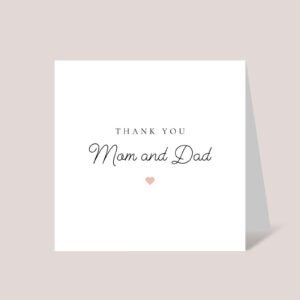 Thank You Card for Parents, Gift for Mom and Dad - Image 4 Thank You Card for Parents, Gift for Mom and Dad