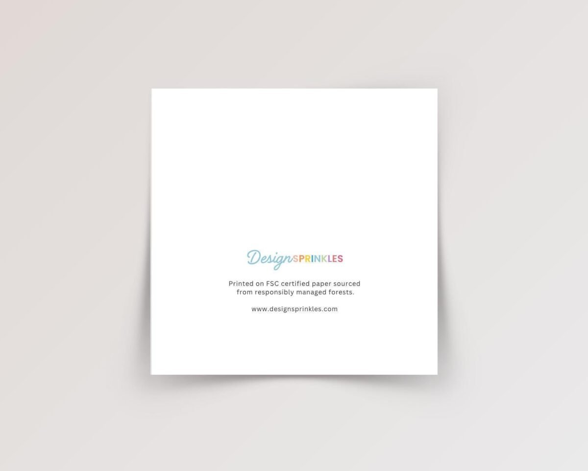 Personalized Thank You Card for Teacher with Yellow Flower