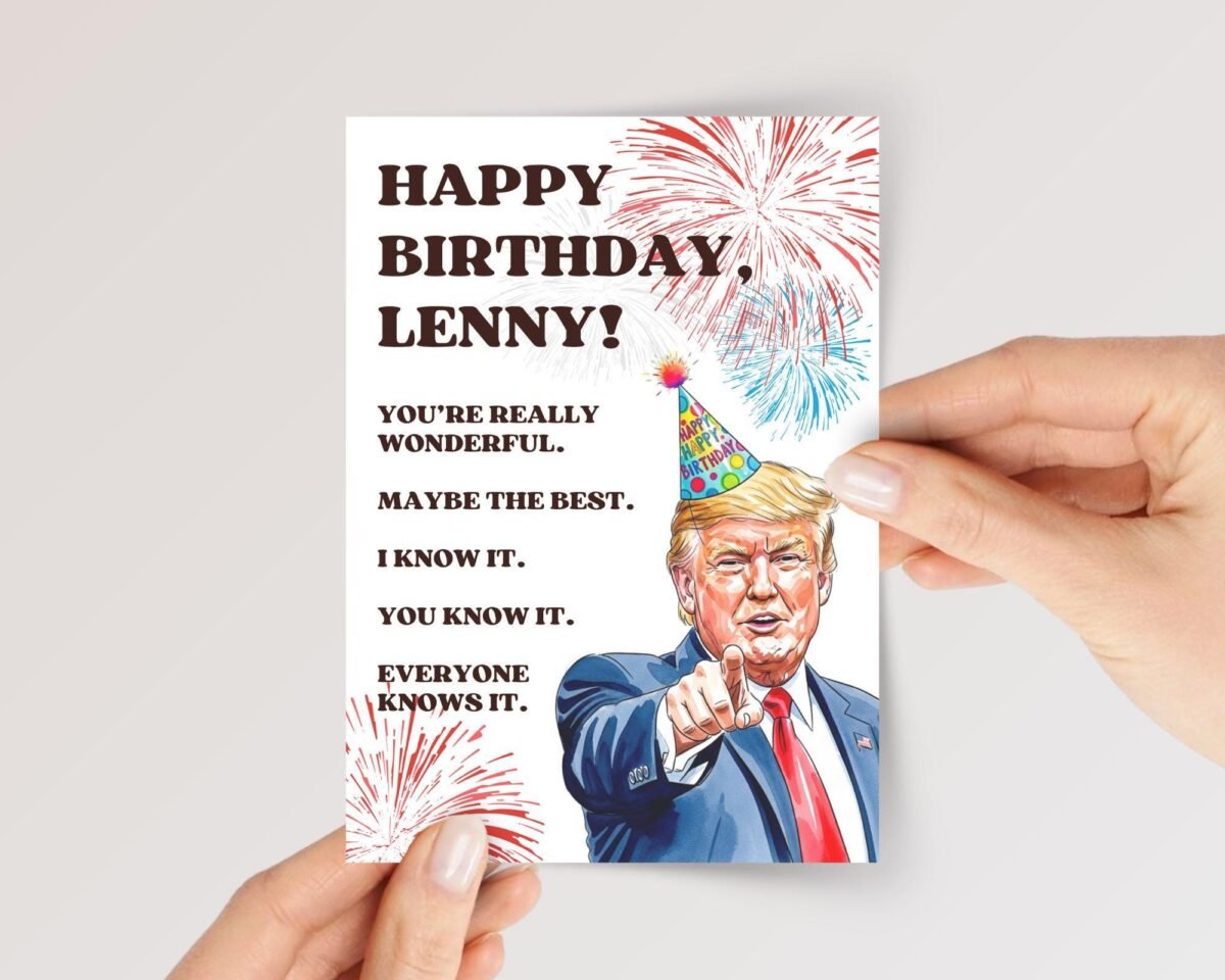 Funny Trump Birthday Card For Republican Husband/Boyfriend, Wife/Girlfriend
