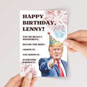 Funny Trump Birthday Card For Republican Husband/Boyfriend, Wife/Girlfriend