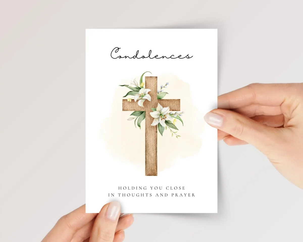 Personalized Christian Sympathy Card for Loss and Grief
