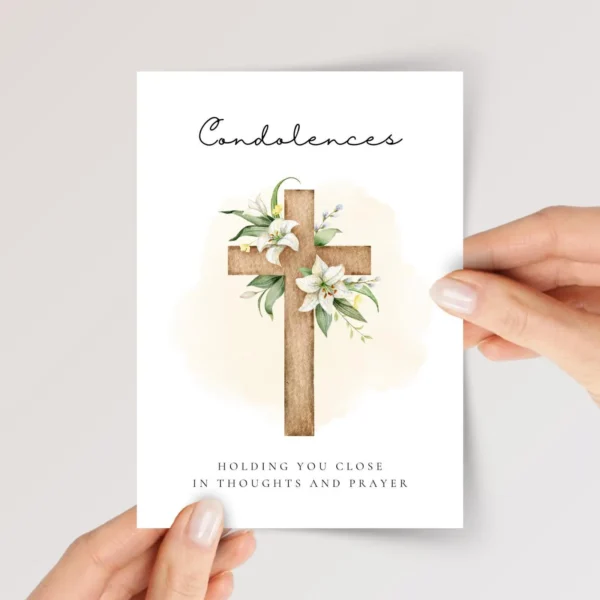 Personalized Christian Sympathy Card for Loss and Grief