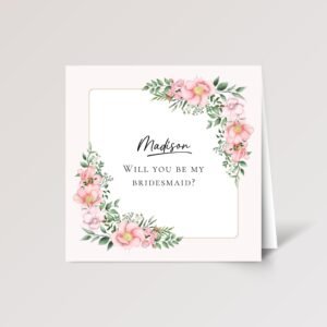 Custom Wedding Card for Bridesmaid/Maid of Honor