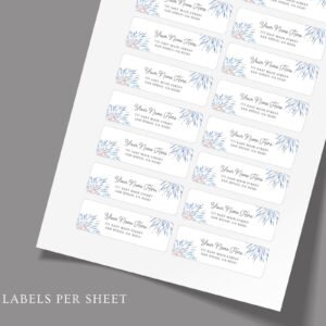 Return Address Labels with Fireworks for 4th of July